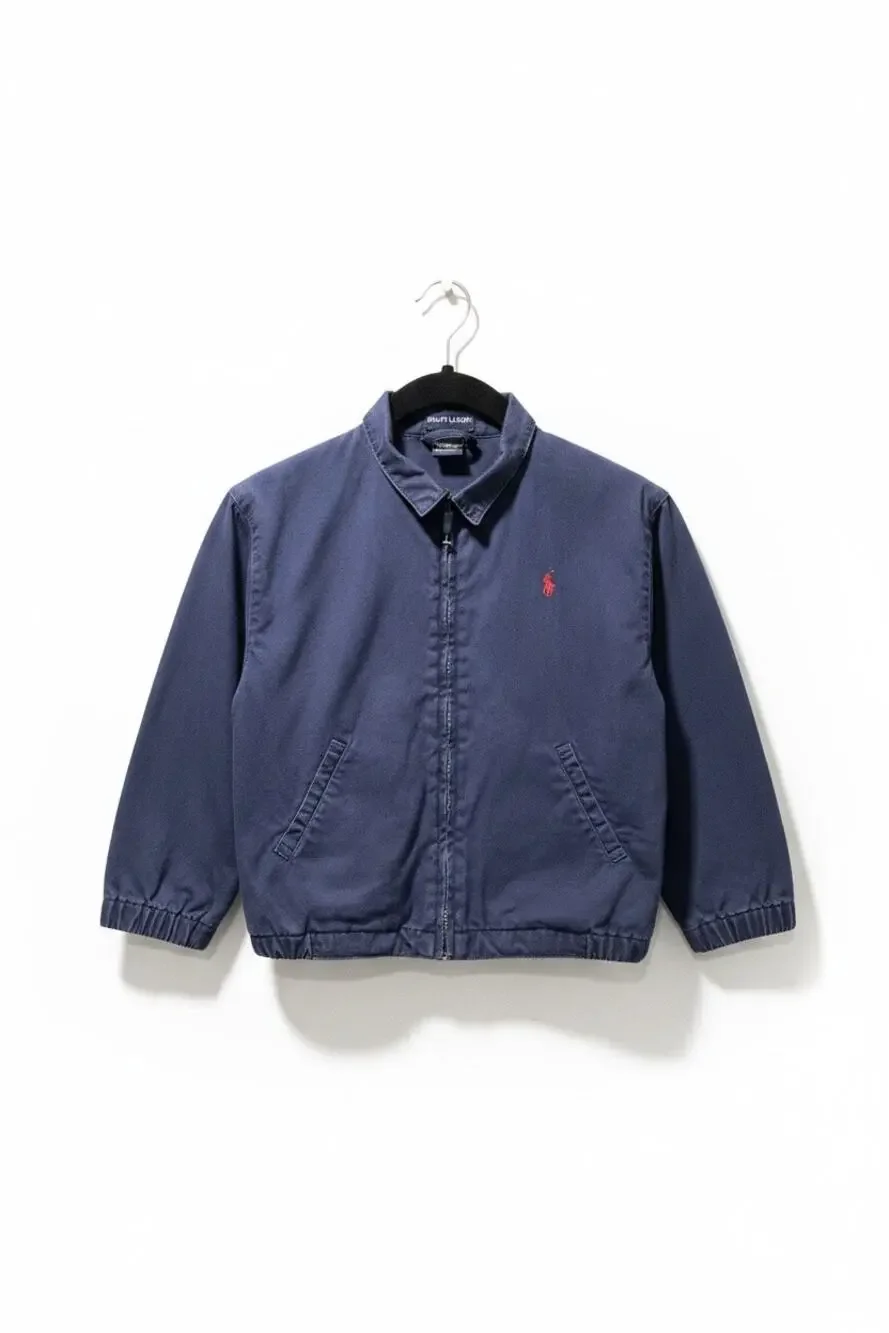 Vintage Polo Ralph Lauren Toddler Boys 2T Harrington Jacket Navy Blue Cotton